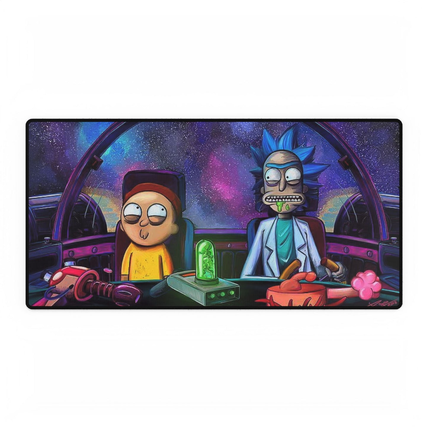 Rick and Morty Desk Mat - Cosmic Gaming Mouse Pad