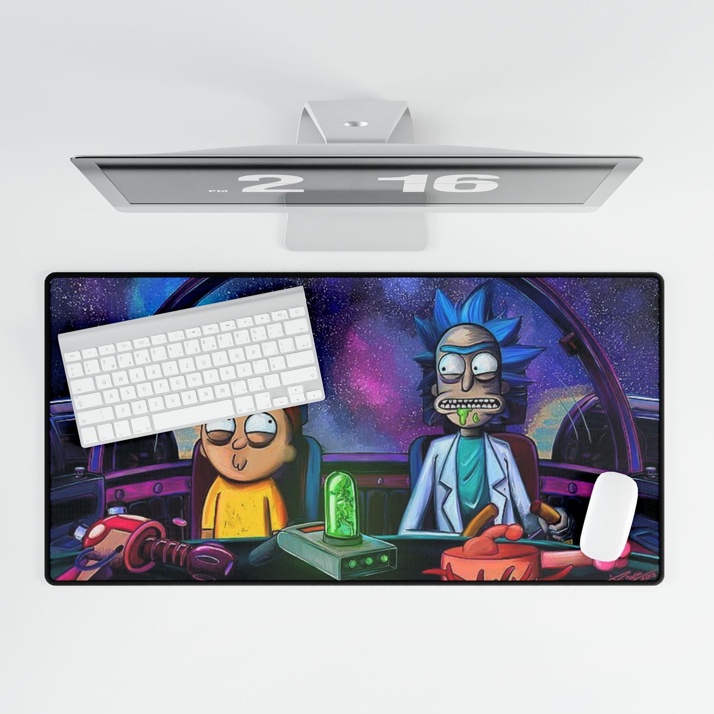 Rick and Morty Desk Mat - Cosmic Gaming Mouse Pad
