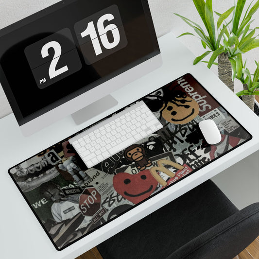 Grunge Style Desk Mat Sticker